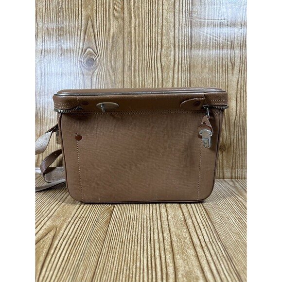 Vintage Alpex Camera Bag With Strap Brown Genuine Leather Made In Japan - Picture 11 of 16